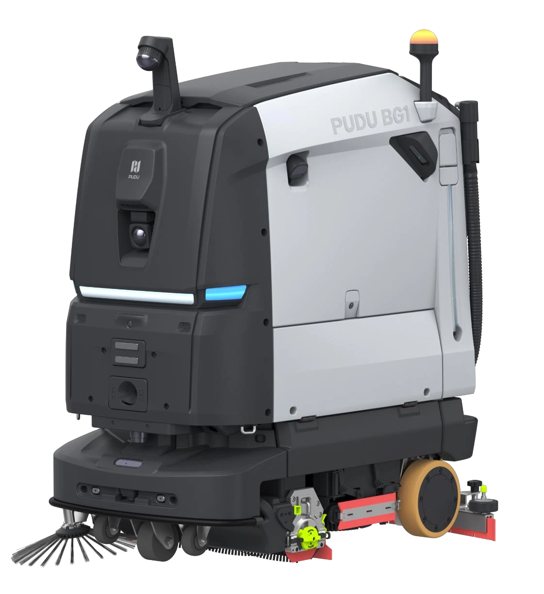 Freigestellter PUDU BG1 Großflächen-Reinigungsroboter