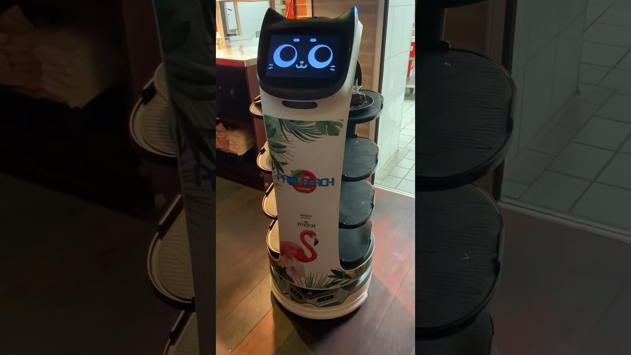 Serviceroboter beim Projekt Palm Beach in Stuttgart